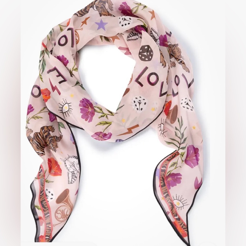 CABI J’Adore VALENTINE silk scarf NEW #4594 Fall 23
